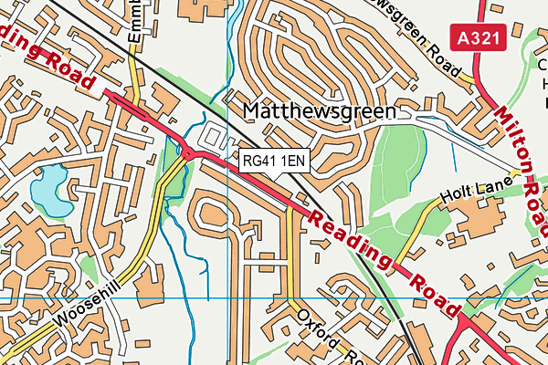 RG41 1EN map - OS VectorMap District (Ordnance Survey)