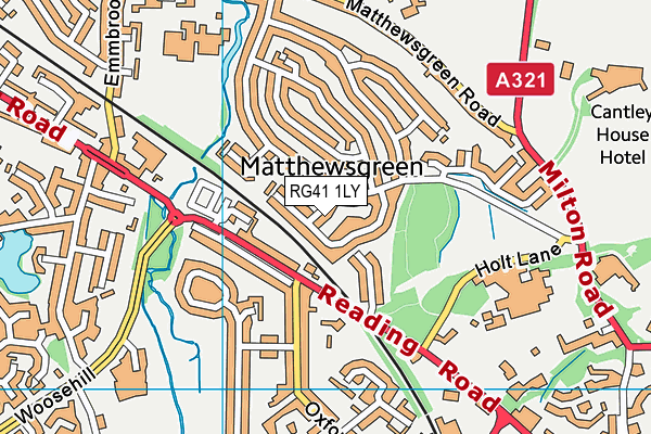 RG41 1LY map - OS VectorMap District (Ordnance Survey)