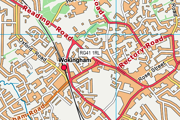 RG41 1RL map - OS VectorMap District (Ordnance Survey)