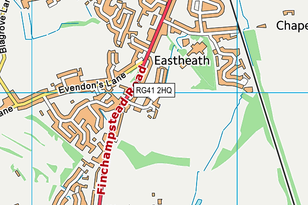 RG41 2HQ map - OS VectorMap District (Ordnance Survey)