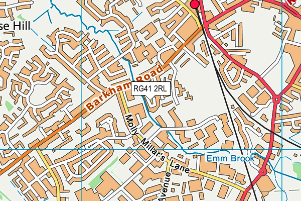 RG41 2RL map - OS VectorMap District (Ordnance Survey)