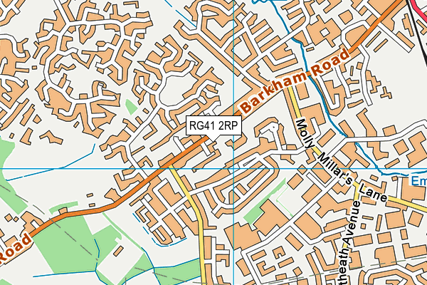 RG41 2RP map - OS VectorMap District (Ordnance Survey)