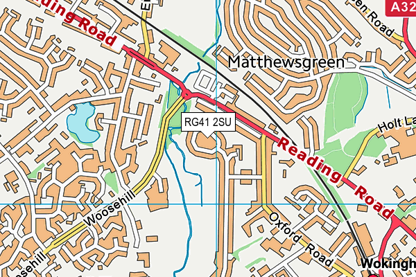 RG41 2SU map - OS VectorMap District (Ordnance Survey)