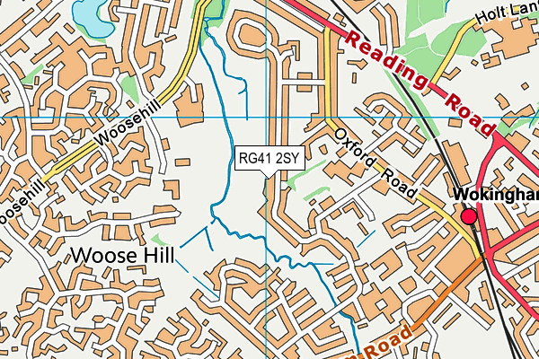 RG41 2SY map - OS VectorMap District (Ordnance Survey)