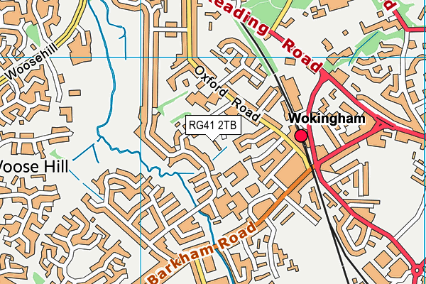 RG41 2TB map - OS VectorMap District (Ordnance Survey)