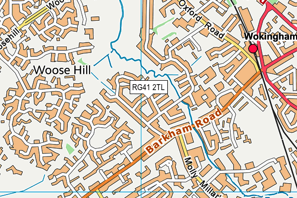 RG41 2TL map - OS VectorMap District (Ordnance Survey)