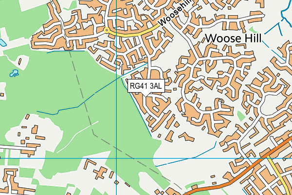 RG41 3AL map - OS VectorMap District (Ordnance Survey)