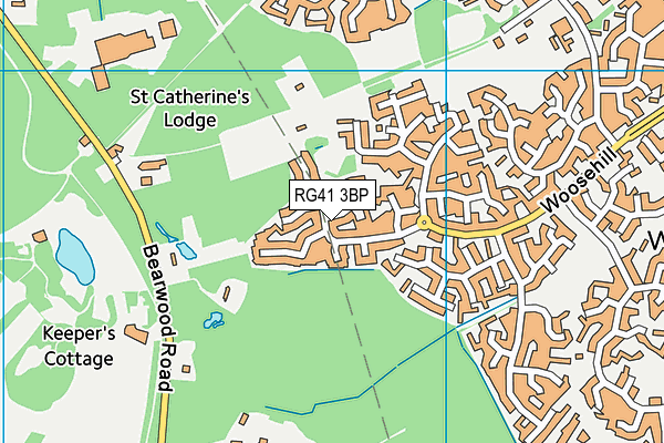 RG41 3BP map - OS VectorMap District (Ordnance Survey)
