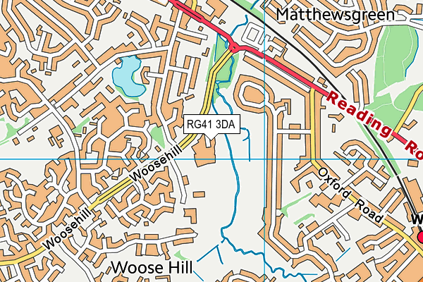 RG41 3DA map - OS VectorMap District (Ordnance Survey)