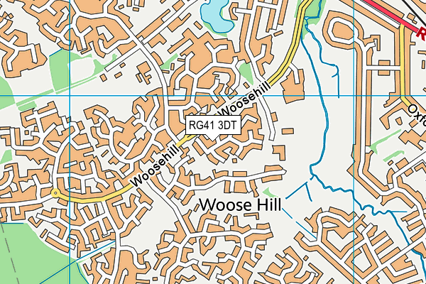 RG41 3DT map - OS VectorMap District (Ordnance Survey)