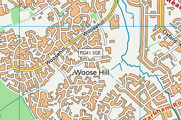 RG41 3GE map - OS VectorMap District (Ordnance Survey)