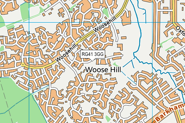 RG41 3GG map - OS VectorMap District (Ordnance Survey)