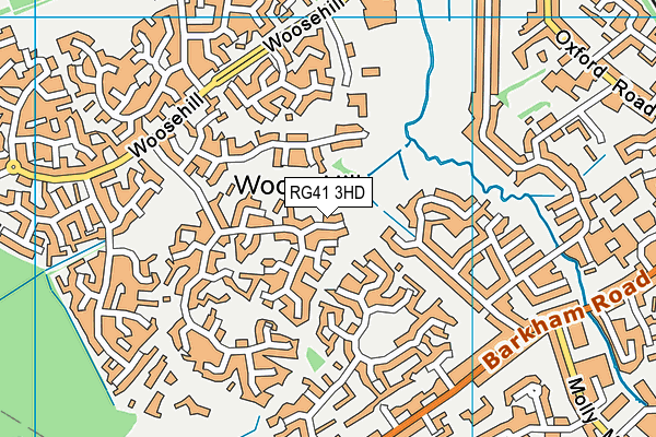 RG41 3HD map - OS VectorMap District (Ordnance Survey)