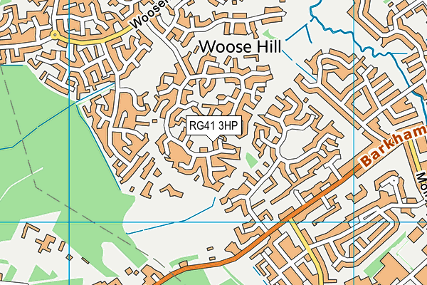 RG41 3HP map - OS VectorMap District (Ordnance Survey)