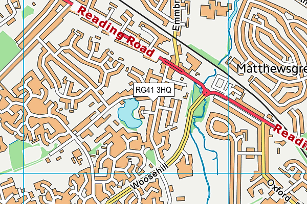 RG41 3HQ map - OS VectorMap District (Ordnance Survey)