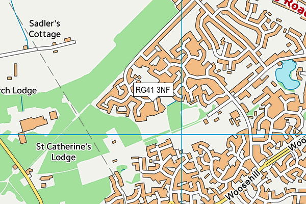 RG41 3NF map - OS VectorMap District (Ordnance Survey)