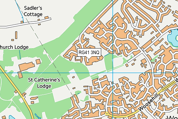 RG41 3NQ map - OS VectorMap District (Ordnance Survey)