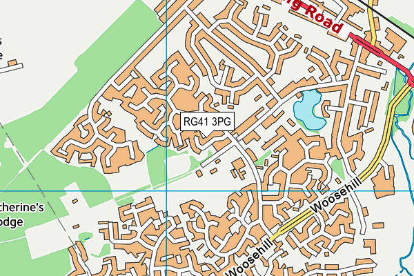 RG41 3PG map - OS VectorMap District (Ordnance Survey)