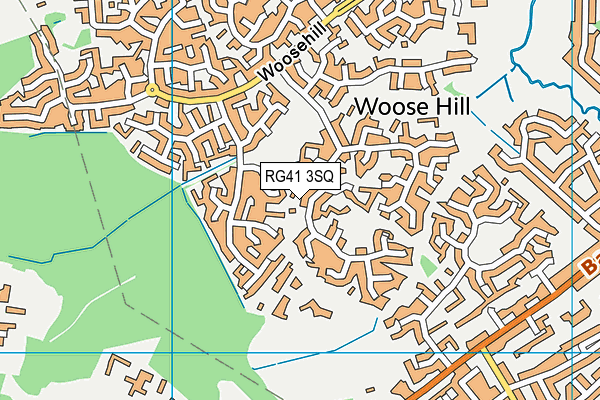 RG41 3SQ map - OS VectorMap District (Ordnance Survey)