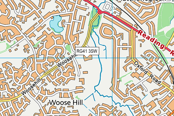 RG41 3SW map - OS VectorMap District (Ordnance Survey)