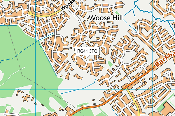 RG41 3TQ map - OS VectorMap District (Ordnance Survey)