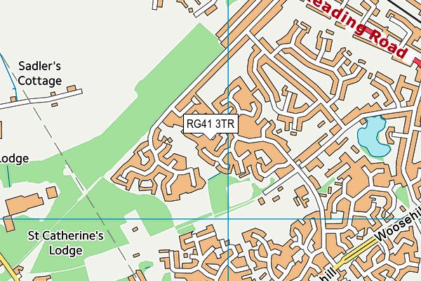 RG41 3TR map - OS VectorMap District (Ordnance Survey)