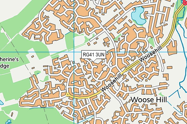 RG41 3UN map - OS VectorMap District (Ordnance Survey)