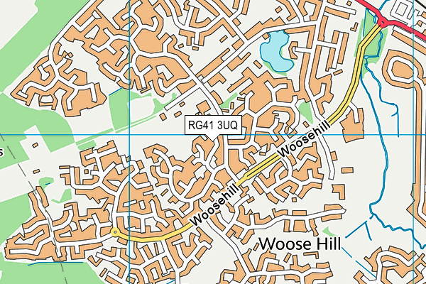 RG41 3UQ map - OS VectorMap District (Ordnance Survey)