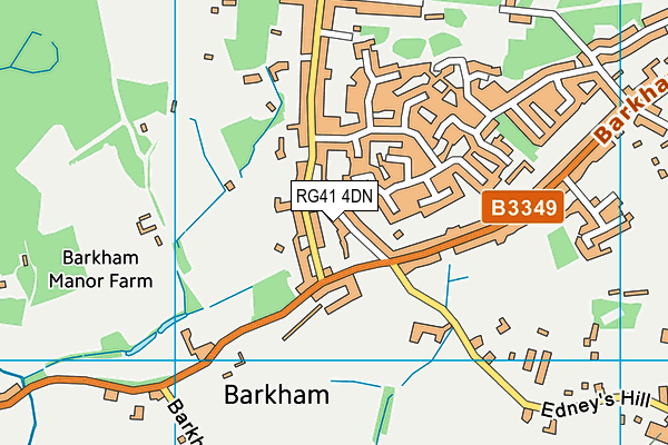 RG41 4DN map - OS VectorMap District (Ordnance Survey)