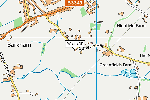 RG41 4DP map - OS VectorMap District (Ordnance Survey)