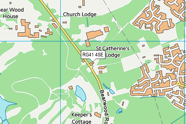 RG41 4SE map - OS VectorMap District (Ordnance Survey)