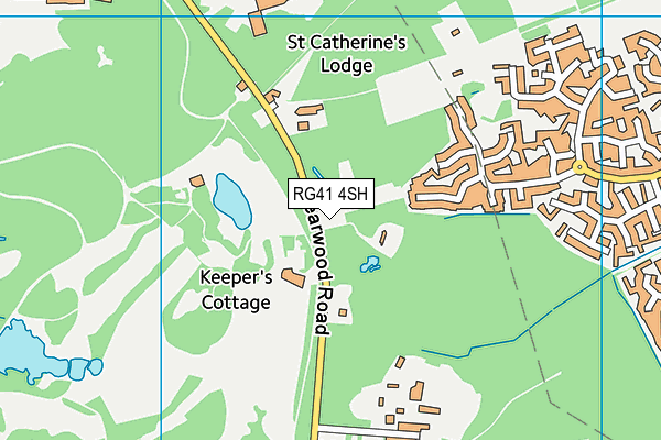 RG41 4SH map - OS VectorMap District (Ordnance Survey)