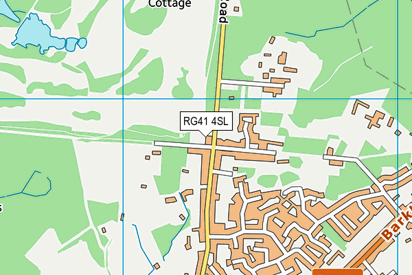 RG41 4SL map - OS VectorMap District (Ordnance Survey)