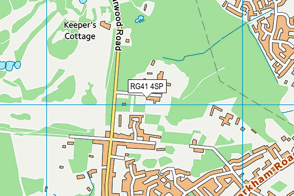 RG41 4SP map - OS VectorMap District (Ordnance Survey)