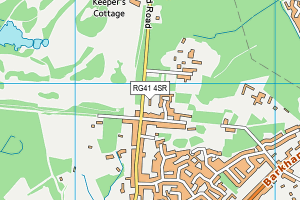 RG41 4SR map - OS VectorMap District (Ordnance Survey)