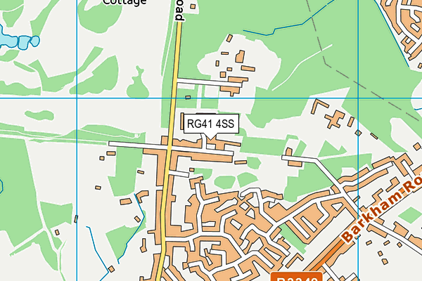 RG41 4SS map - OS VectorMap District (Ordnance Survey)