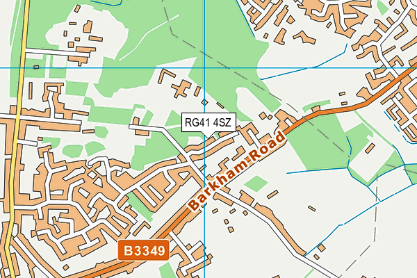 RG41 4SZ map - OS VectorMap District (Ordnance Survey)