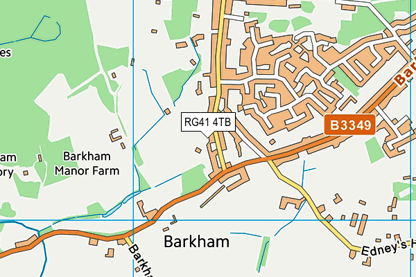 RG41 4TB map - OS VectorMap District (Ordnance Survey)