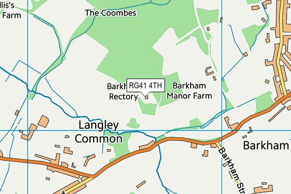 RG41 4TH map - OS VectorMap District (Ordnance Survey)