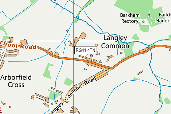 RG41 4TN map - OS VectorMap District (Ordnance Survey)