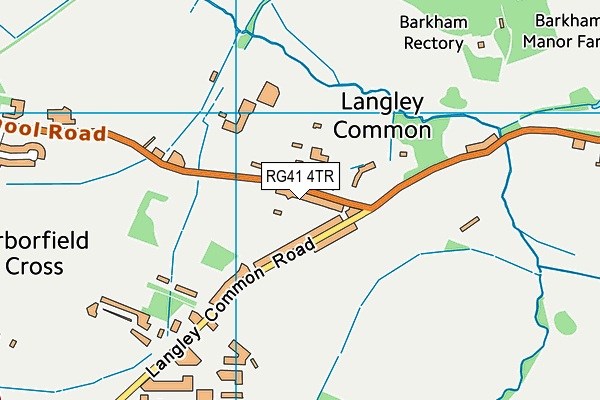 RG41 4TR map - OS VectorMap District (Ordnance Survey)