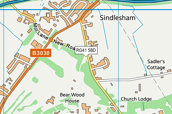 RG41 5BD map - OS VectorMap District (Ordnance Survey)