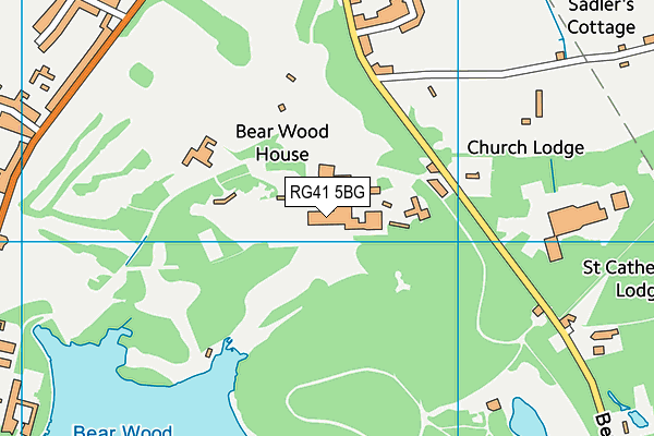 Reddam House map (RG41 5BG) - OS VectorMap District (Ordnance Survey)