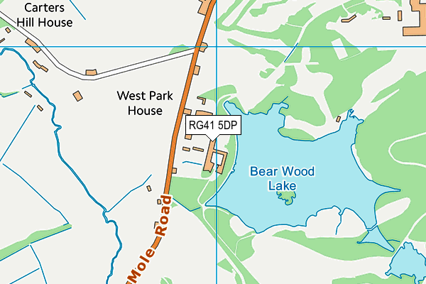 RG41 5DP map - OS VectorMap District (Ordnance Survey)