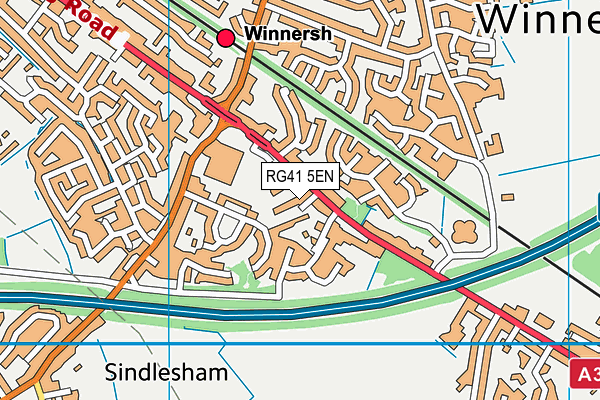 RG41 5EN map - OS VectorMap District (Ordnance Survey)