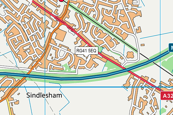 RG41 5EQ map - OS VectorMap District (Ordnance Survey)