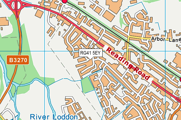 RG41 5EY map - OS VectorMap District (Ordnance Survey)