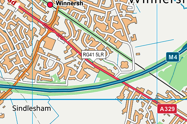 RG41 5LR map - OS VectorMap District (Ordnance Survey)