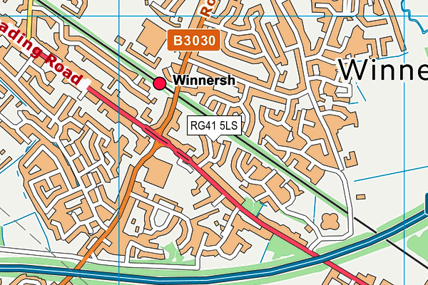 RG41 5LS map - OS VectorMap District (Ordnance Survey)