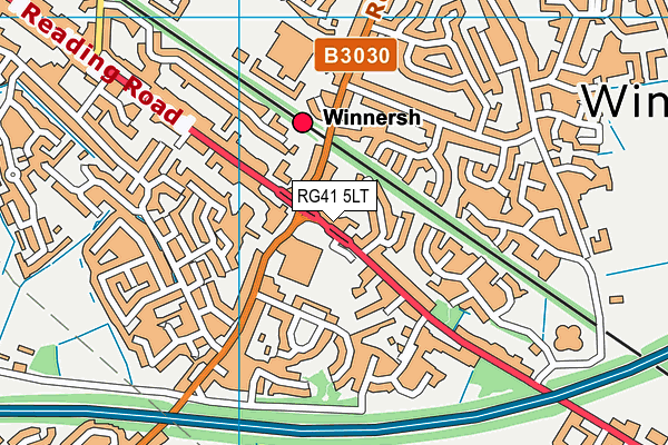 RG41 5LT map - OS VectorMap District (Ordnance Survey)